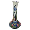 blue iris small vase with tube lining bud shape