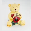 small bear ornament with remembrance day poppy design