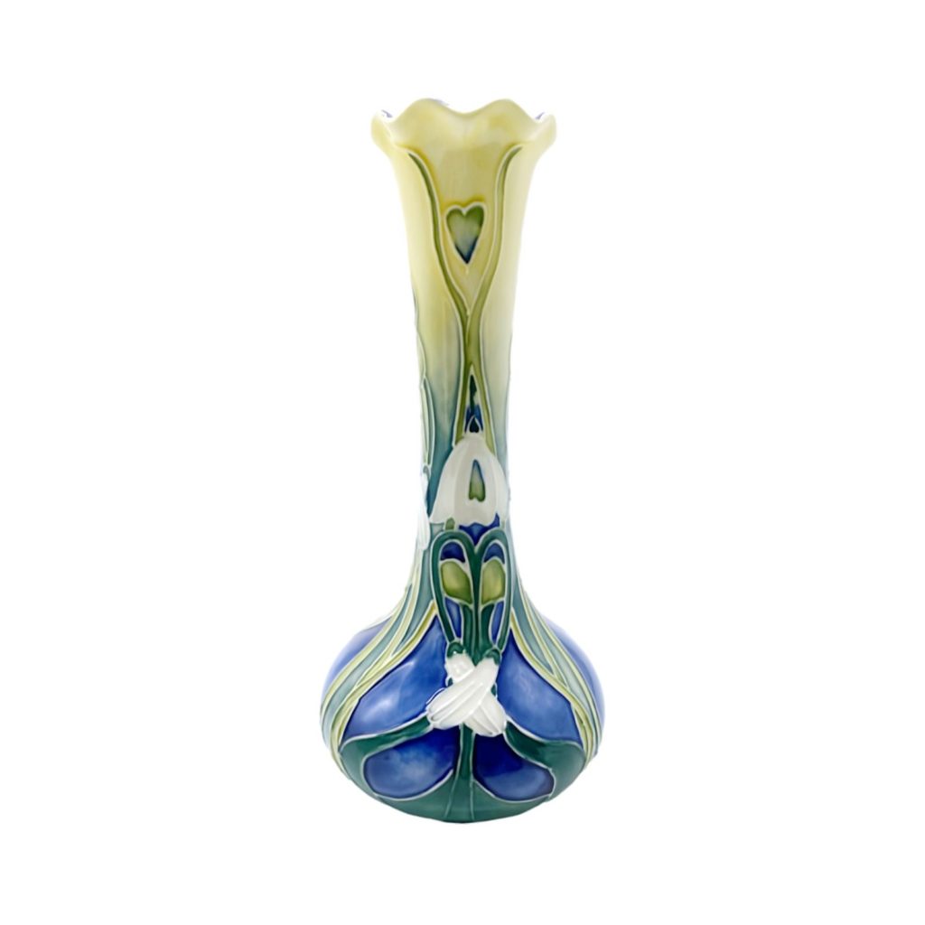 Mini vase bud style snowdrop design - Old Tupton Ware